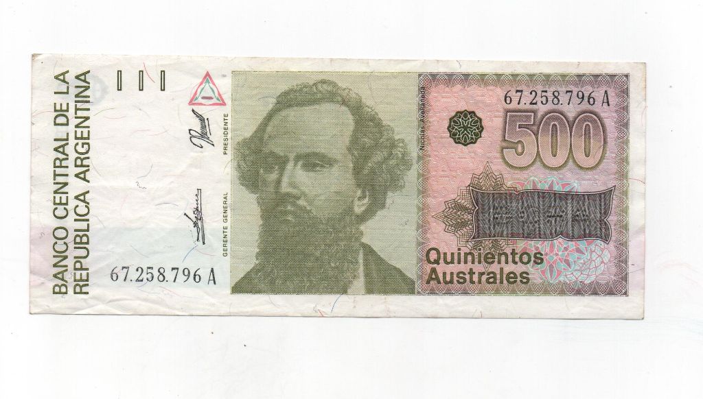 ARGENTINA DEL AÑO 1988-1990 DE 500 AUSTRALES